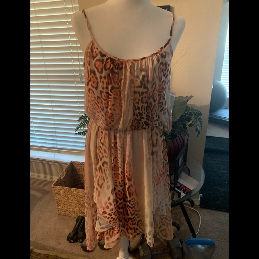 Boston Proper animal print dress